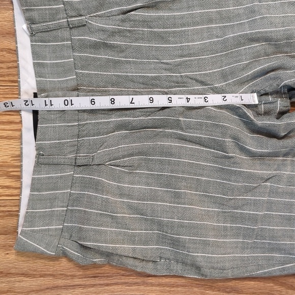 Striped wide leg trousers size 4 gray and white high rise Vero Moda - Picture 3 of 7